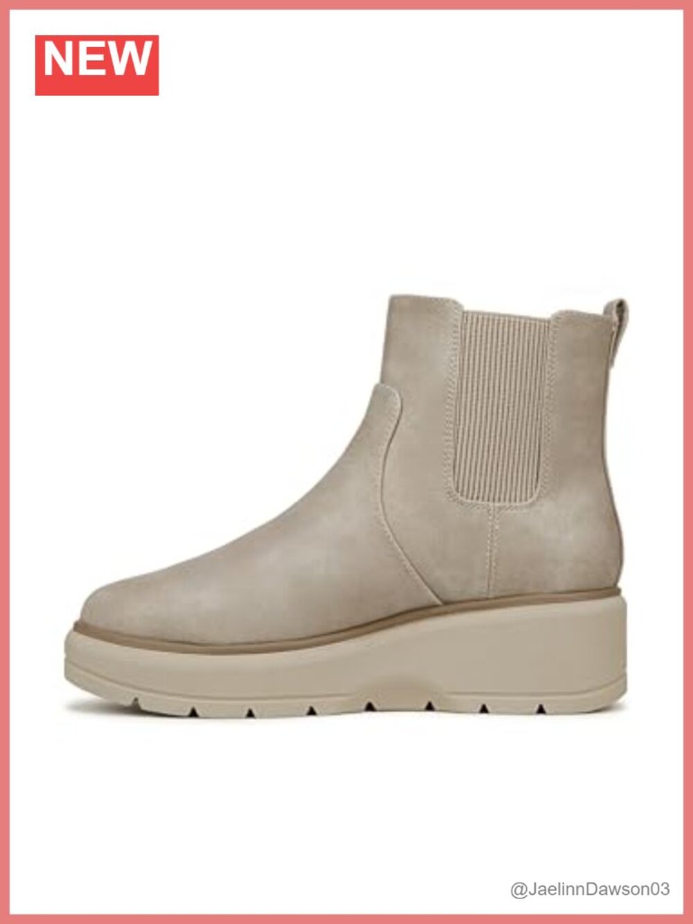 Dr. Scholl's Nice Day Max Chelsea Boots, Faux Leather Slip-On Wedge Bootie